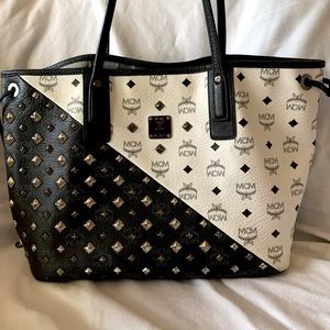 MCM Stud Shopper/Tote